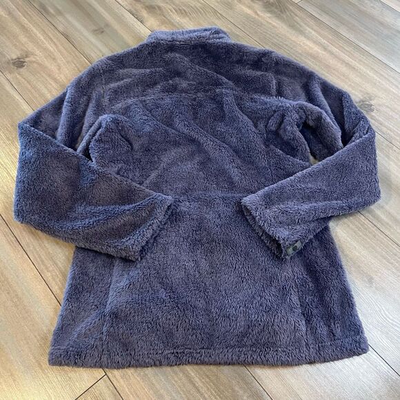 North Face Purple Casual Fleece Jacket Women Large - Picture 4 of 4